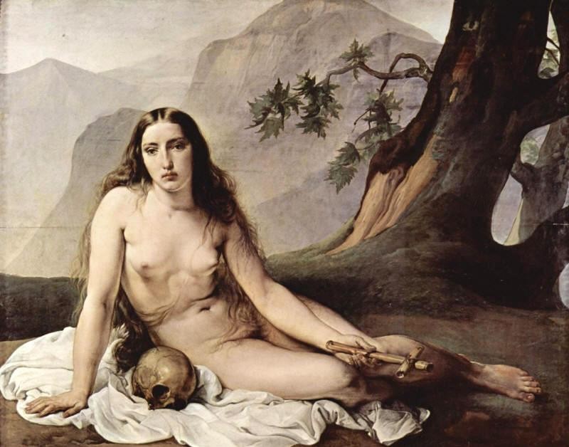 Unknown Artist The penitent Mary Magdalene by Francesco Hayez